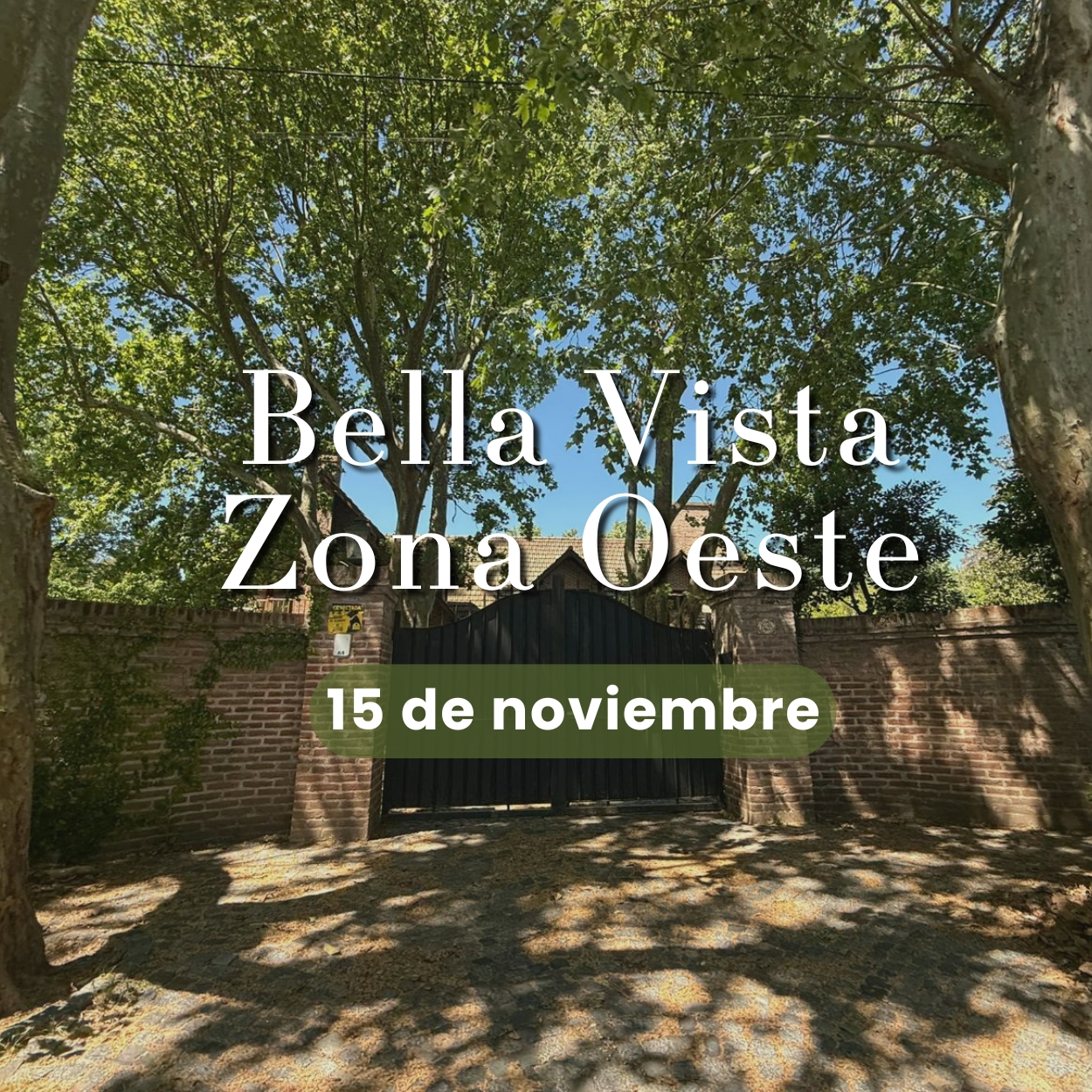 15/11 evento zona oeste - bella vista